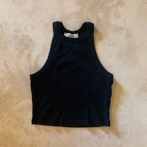 Simple Black Halter Top